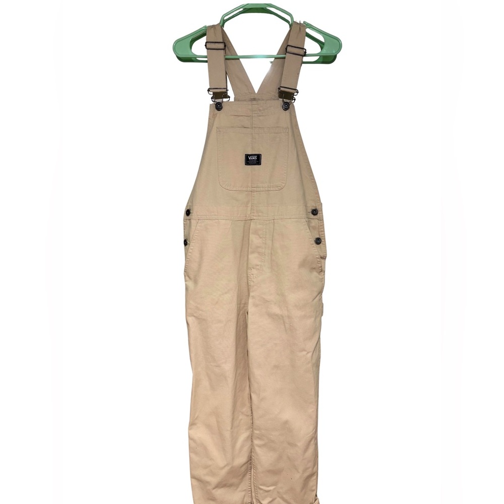 Vans Beige Overalls with Adjustable Straps